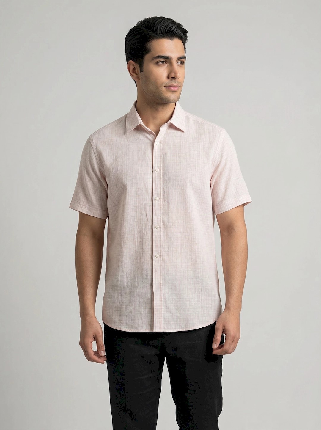 پیراهن چهارخانه کنفی 3846